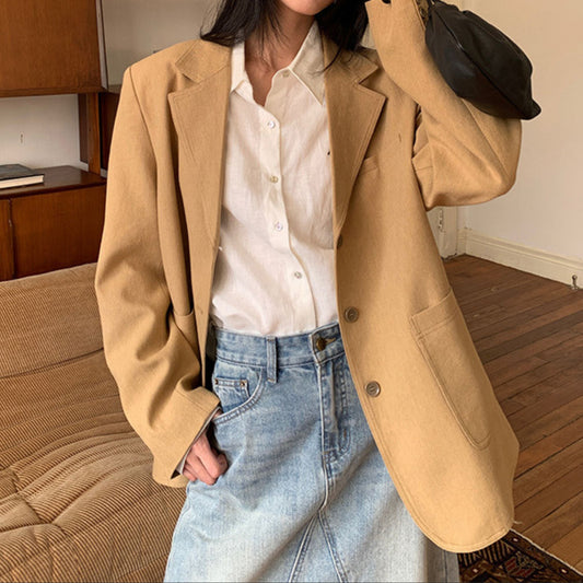 Natural Harmony Suit Jacket Camel