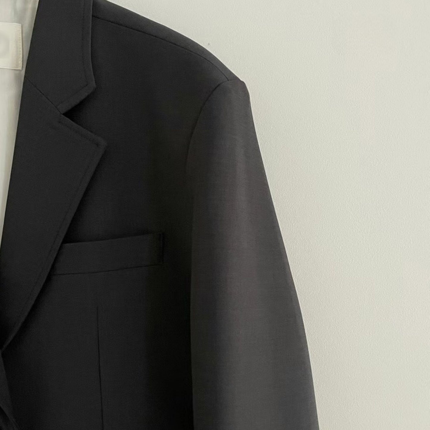 Klassischer Tailored Blazer Schwarz