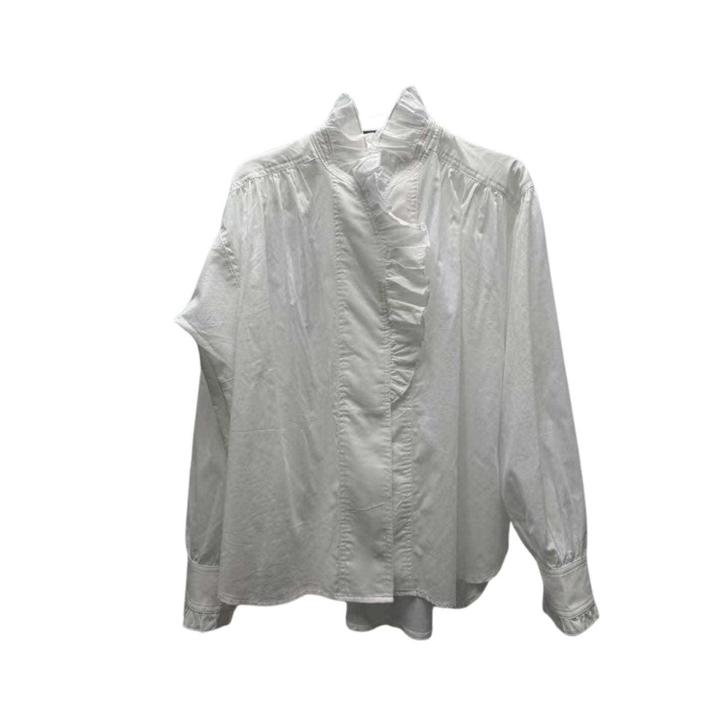 Retro Romance Rüschenbluse Weiß
