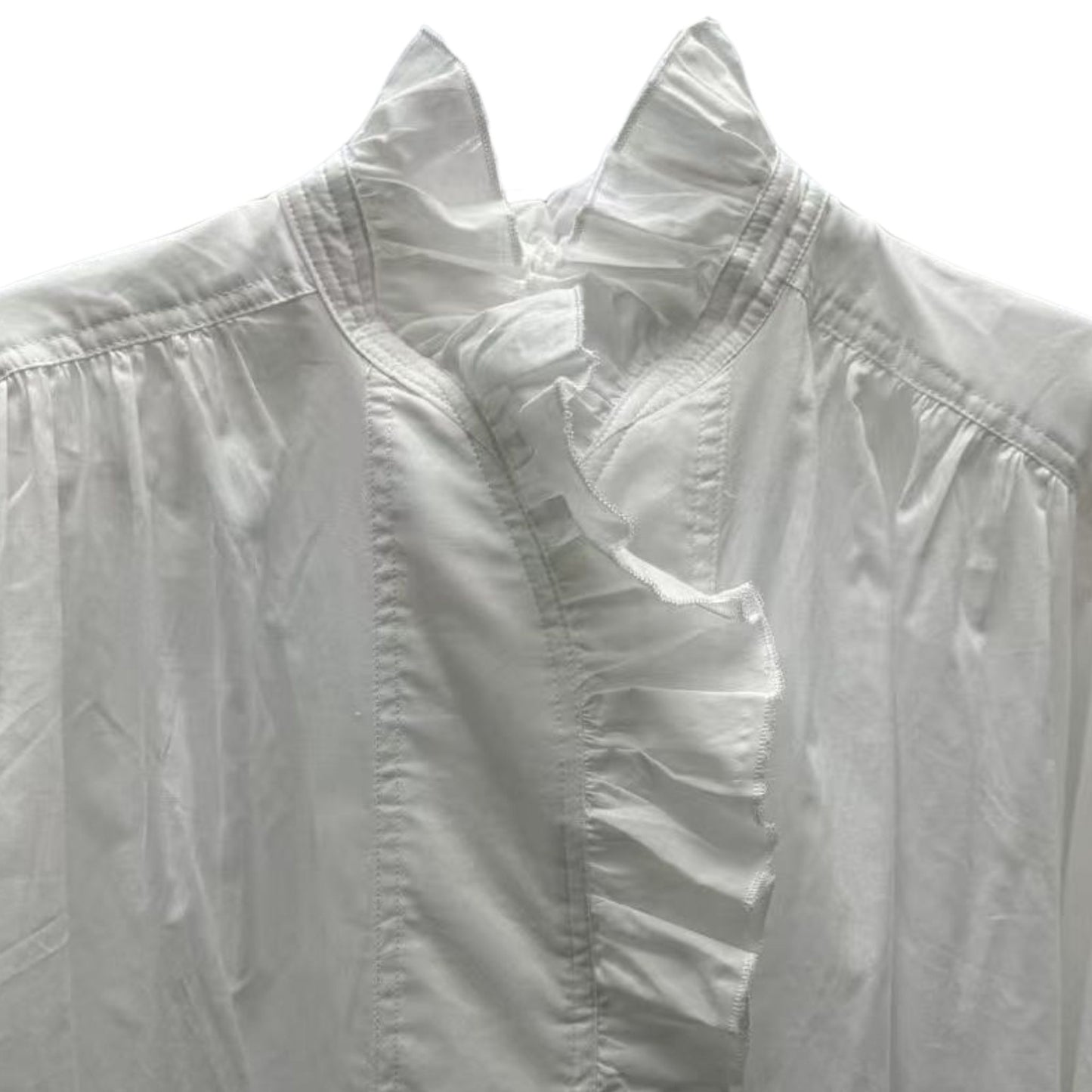 Retro Romance Rüschenbluse Weiß