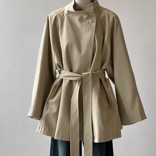 Double French Retro Mantel Buttergelb