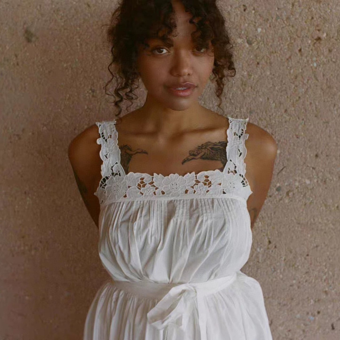 Embroidered Flower Vest
