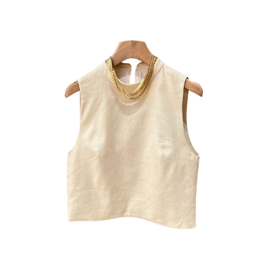 Golden Luxe Sleeveless Top
