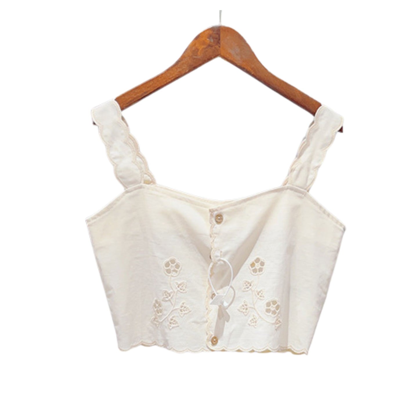 Étoile Marine Summer Vest with Fine Embroidery
