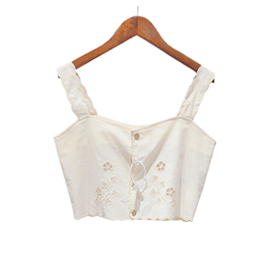 Étoile Marine Summer Vest with Fine Embroidery
