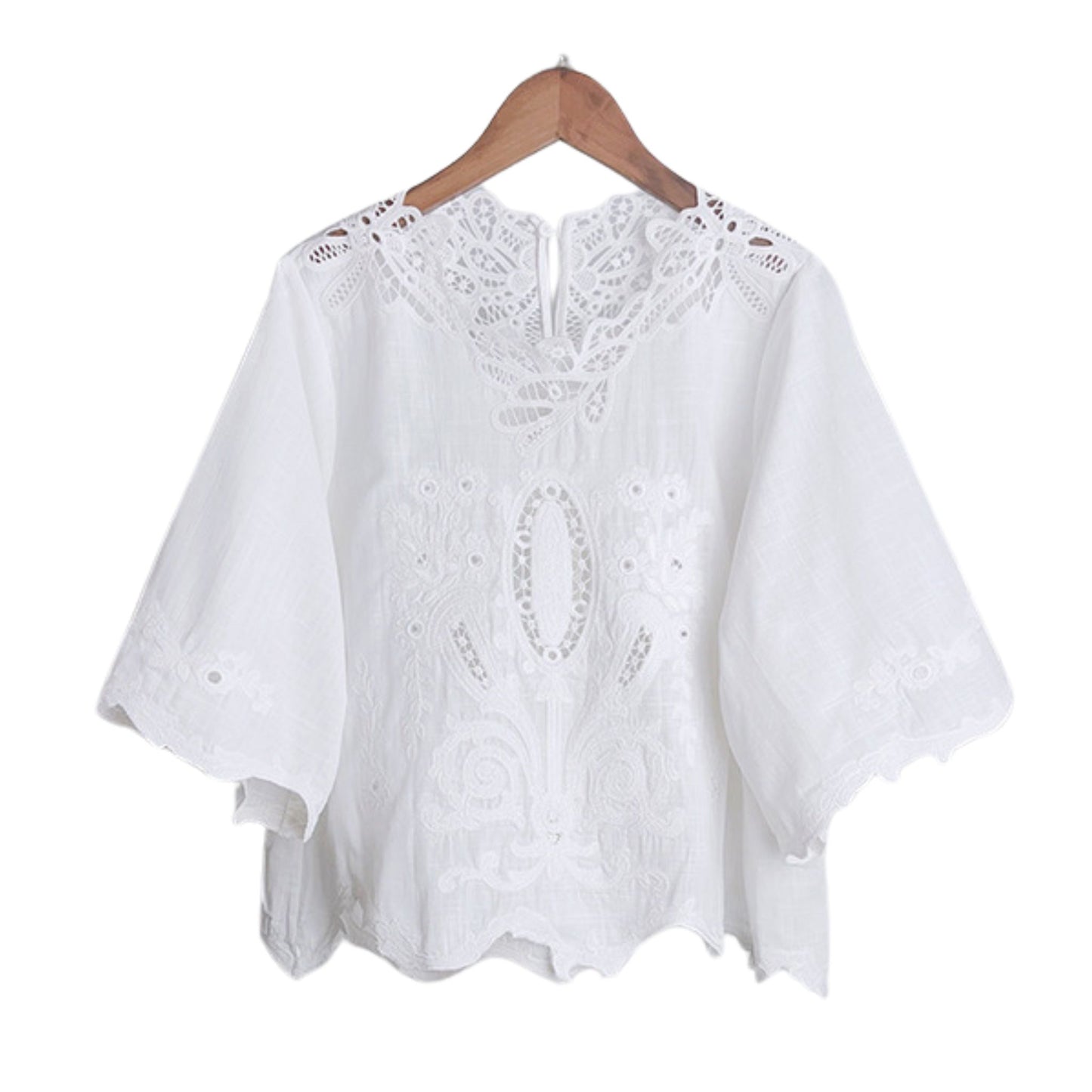 Floral Embroidery Palace Lace Top