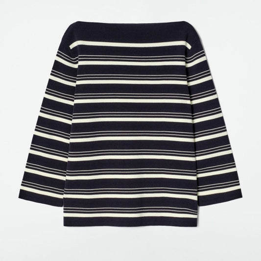 Classic Striped Shirt Navy Blue