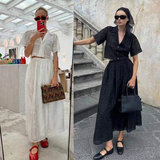 Elegant Sheer Embroidered Luxe Blouse