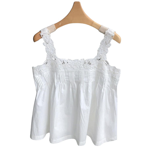 Embroidered Flower Vest