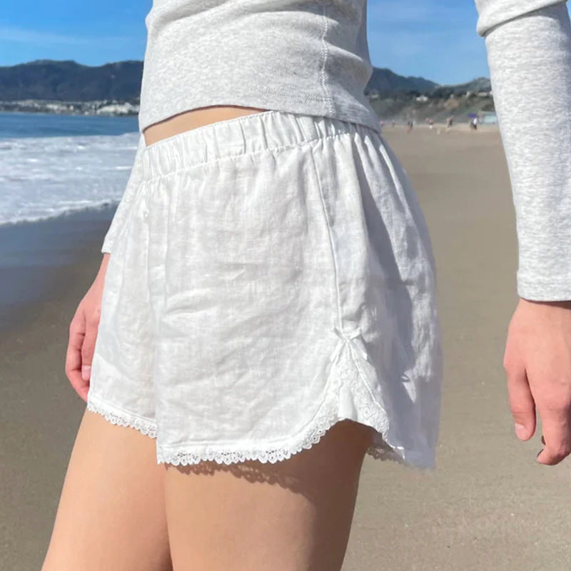 Élan spetsshorts med vida ben